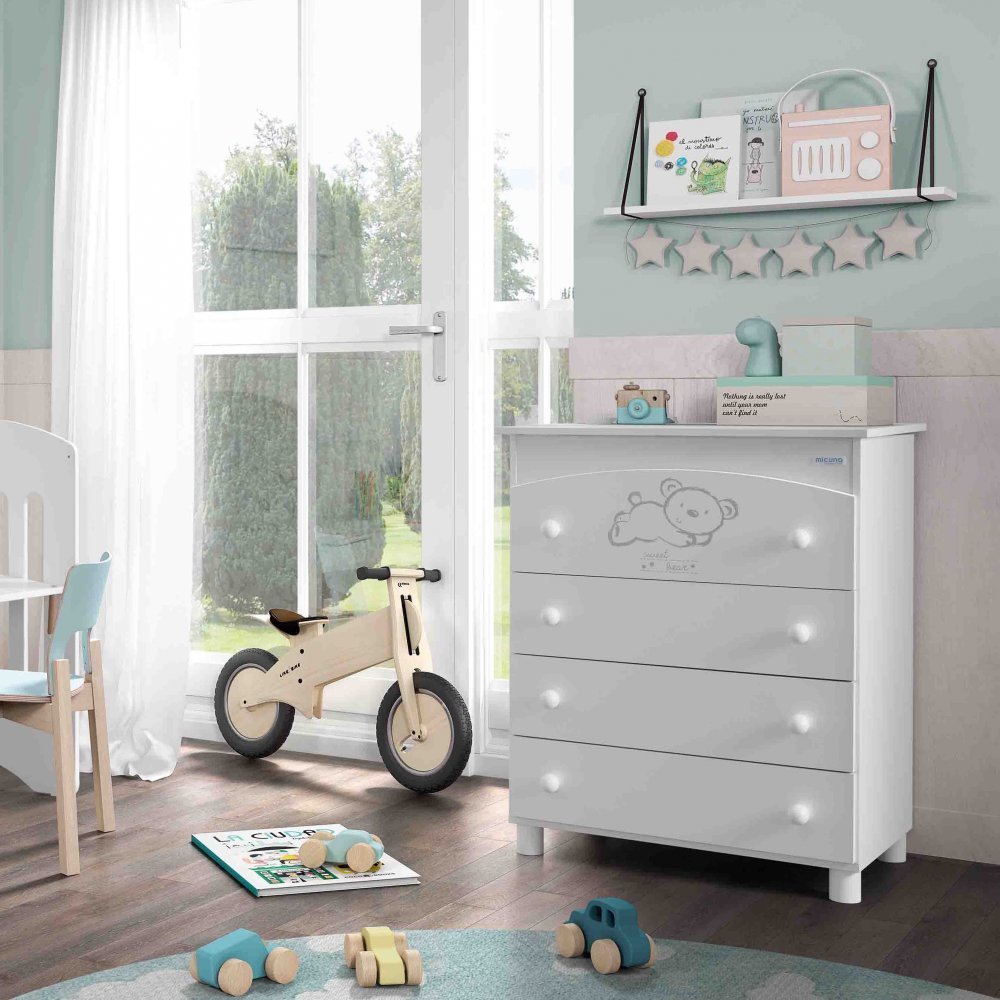 Bañera sweet bear color blanco-estrellas gris - Imagen 2