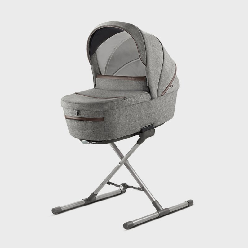 Aptica System Duo color Satin Grey, chasis color Litio Black de Inglesina - Imagen 4