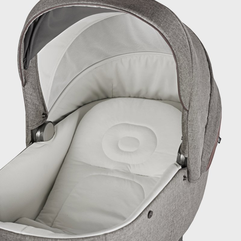 Aptica System Duo color Satin Grey, chasis color Litio Black de Inglesina - Imagen 3